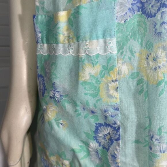 Vintage Simply Basic Pearl Snap House Dress Robe Size Large - Picture 3 of 12